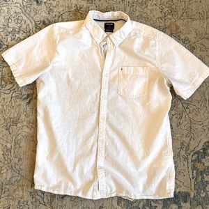 Men’s Hurley size Large white button up beach shirt